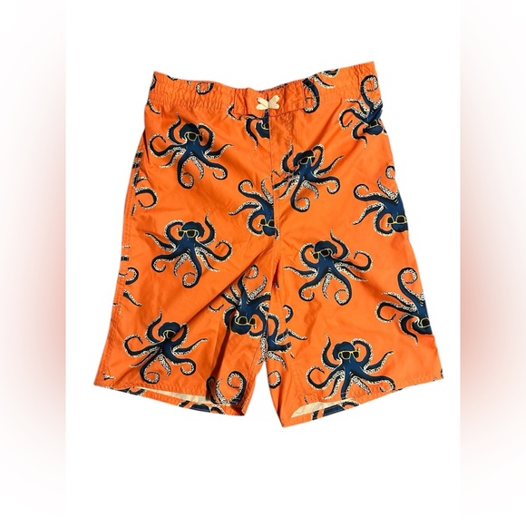 Old Navy Orange and Blue Octopus Print Men's Shorts - Picture 1 of 3